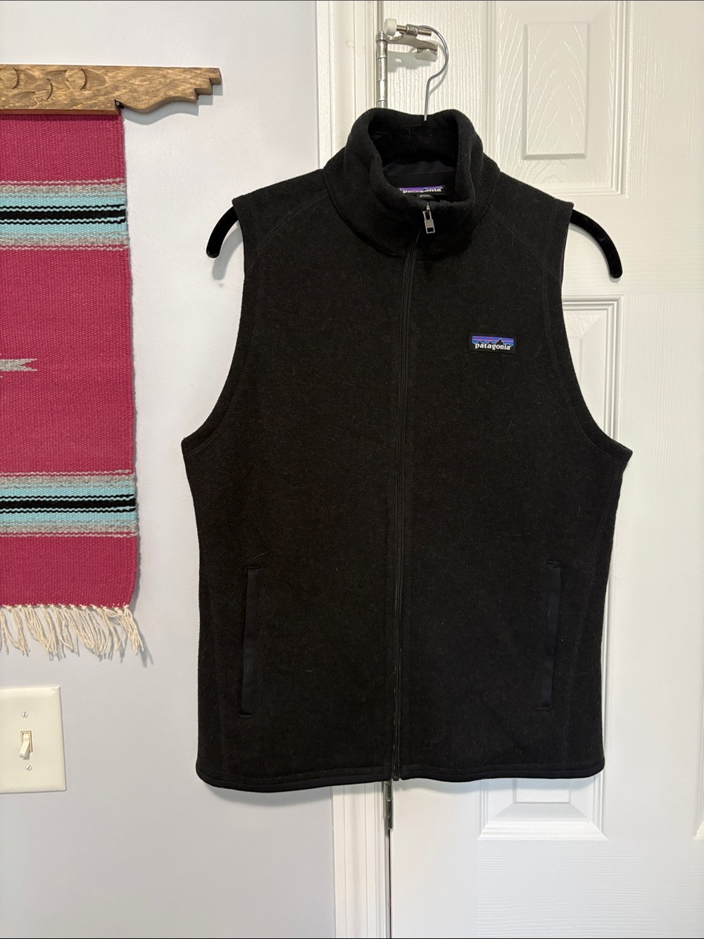 Patagonia Better Sweater Full-Zip Fleece Vest, women’s medium, black